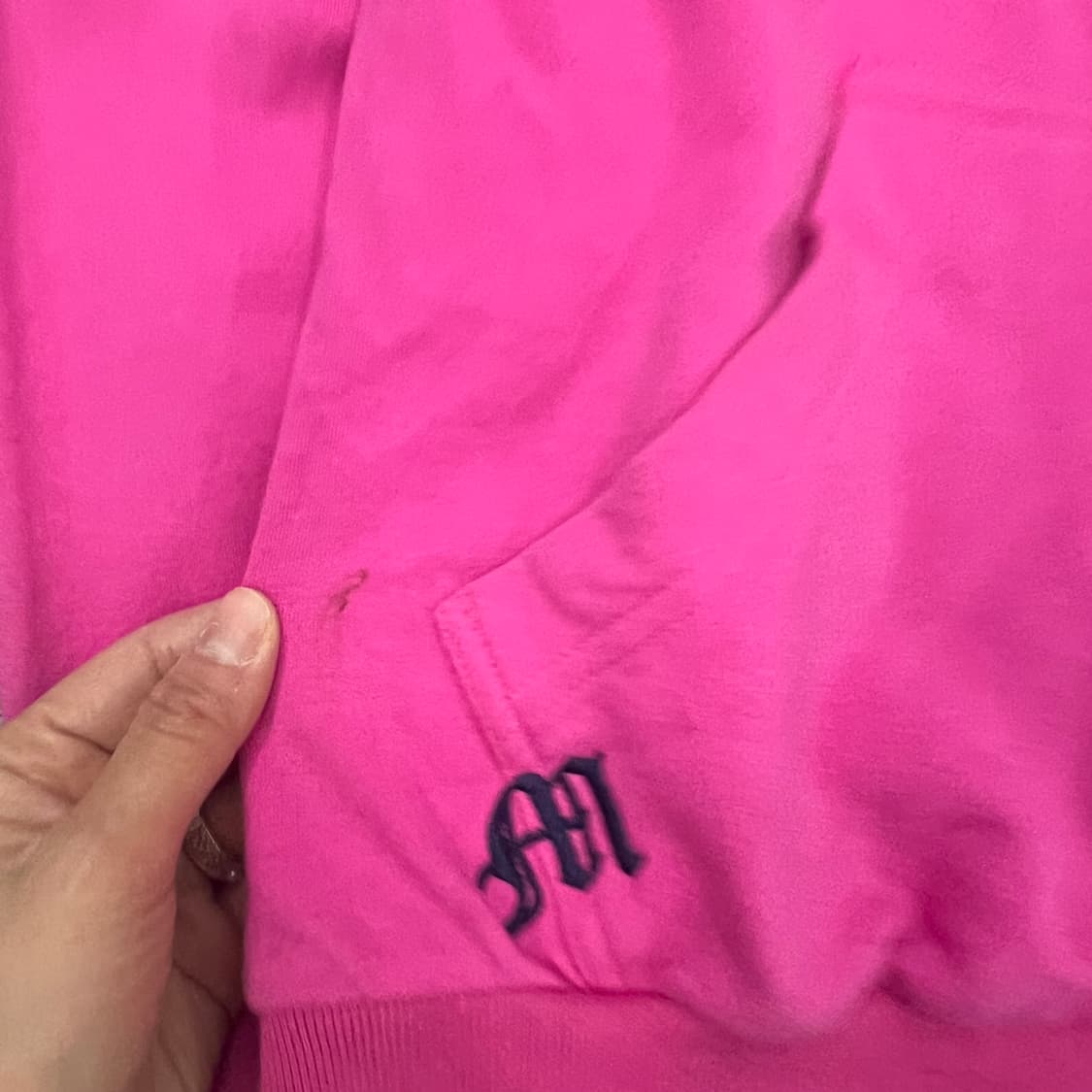 맨체스터 핫핑크 후드집업 상품이미지3