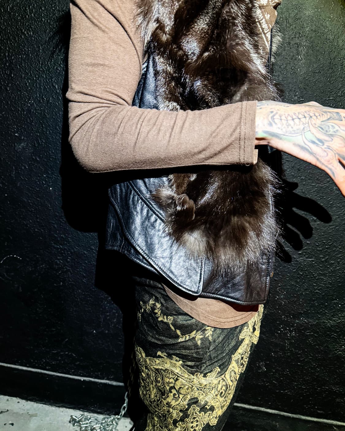 Fox Fur & Sheepskin Leather Vest 상품이미지3