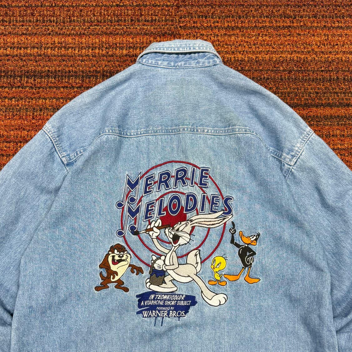 90’s 루니툰즈 데님셔츠 상품이미지1