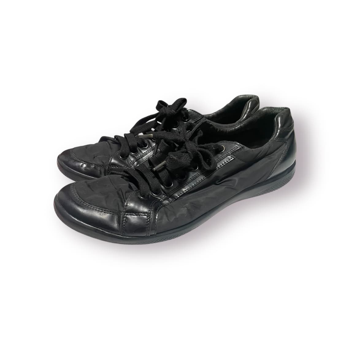 285) 프라다 스포츠 레더 나일론 스니커즈 신발 상품이미지1