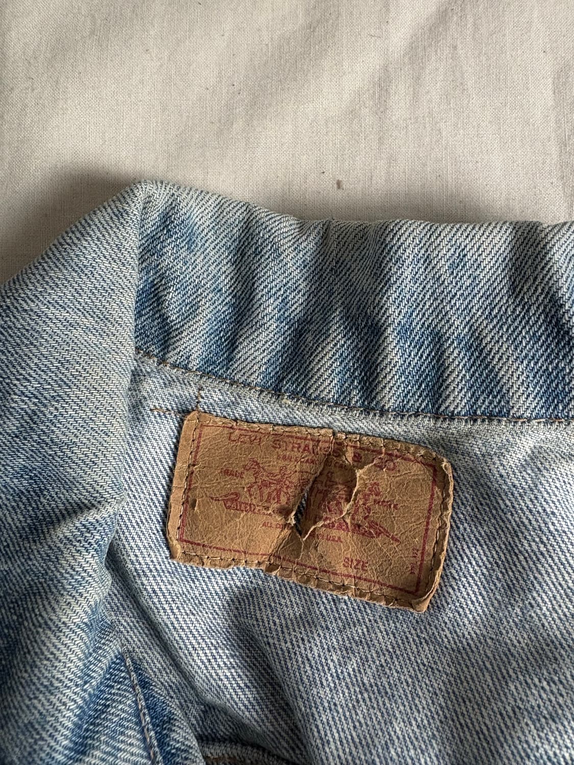 90s Levis 리바이스 데님 트러커 자켓 M 상품이미지4