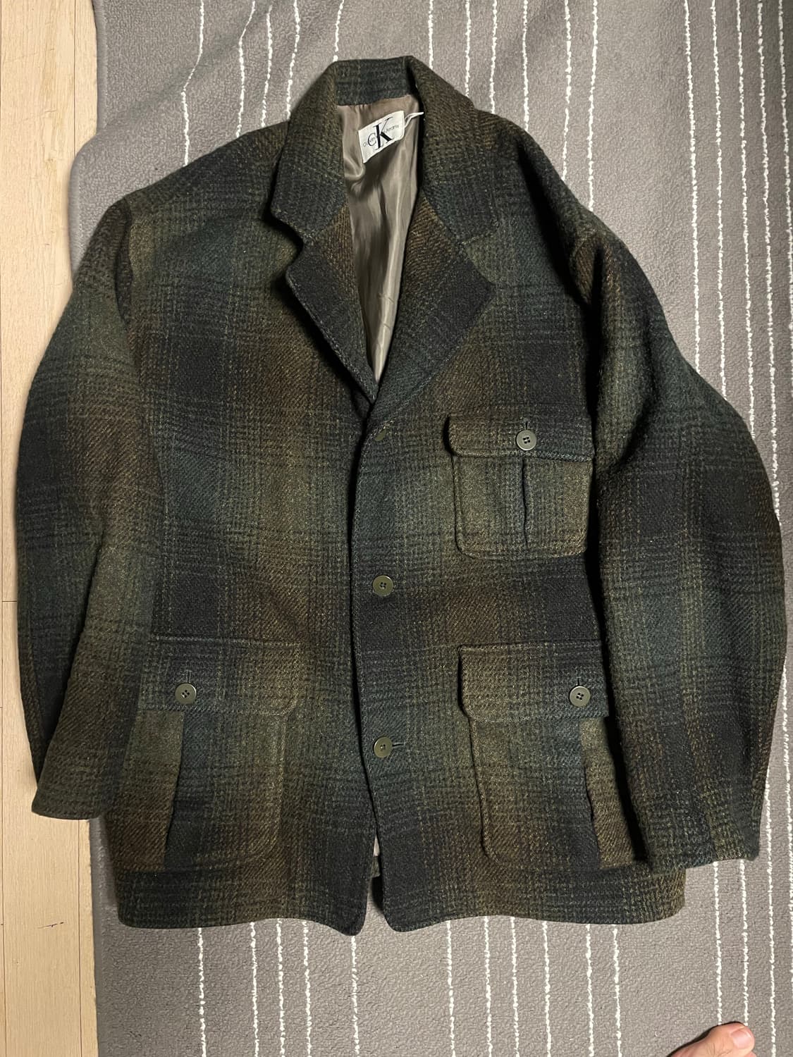 90s Ck 캘빈클라인 트위드 자켓 상품이미지1