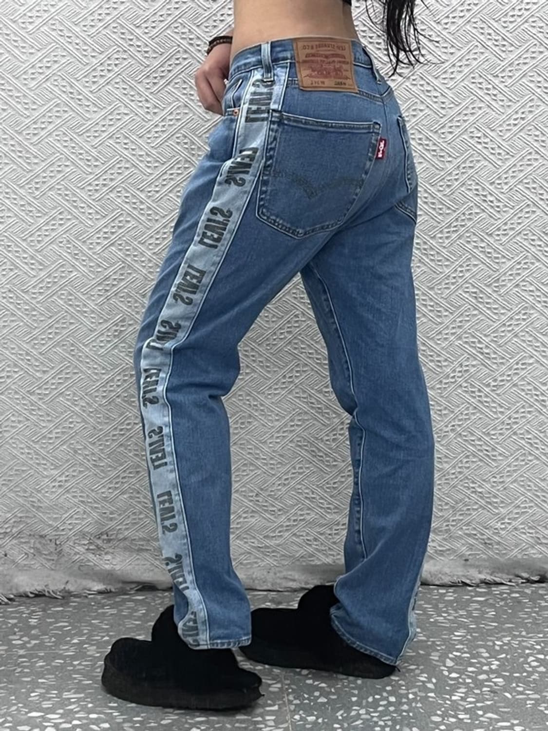 리바이스 HI-BALL 레트로 사이드로고 데님팬츠 34인치 C07143 상품이미지1