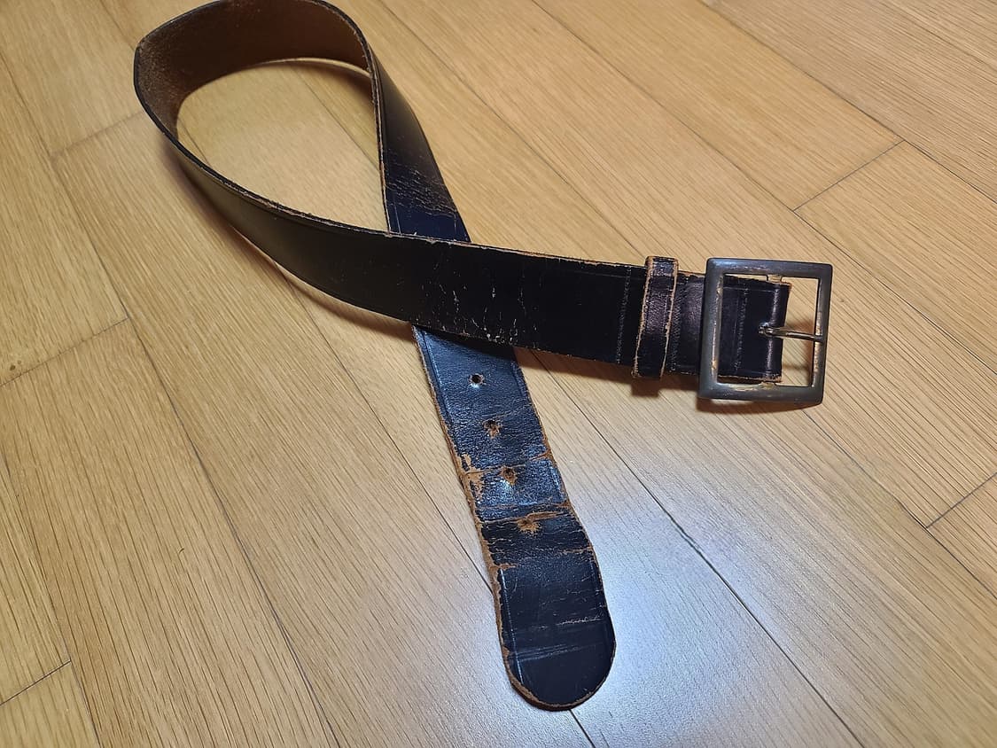빈티지 사각버클 가죽 벨트 상품이미지1