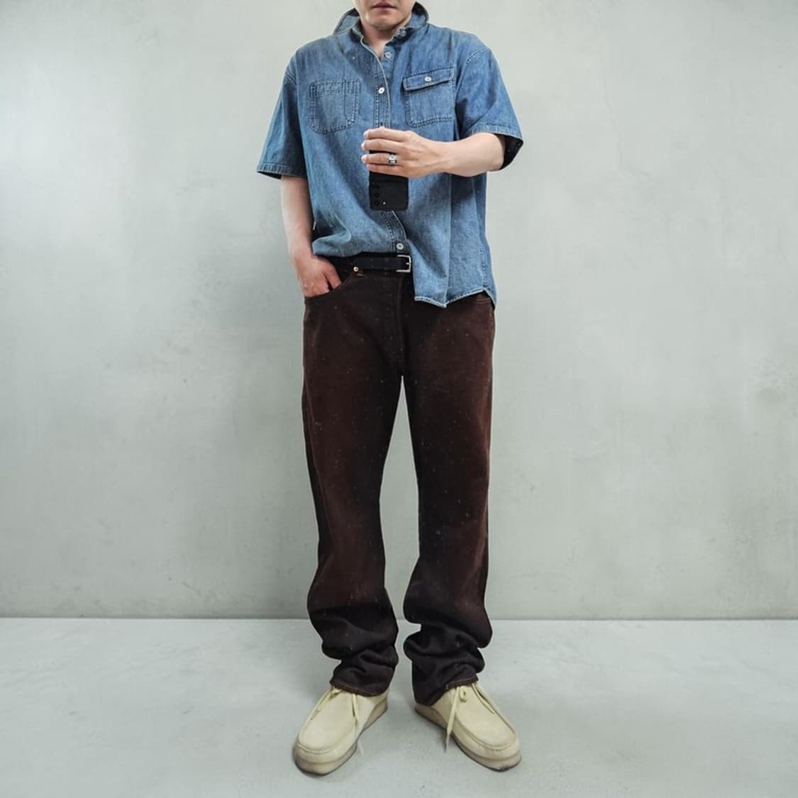 리바이스 501 오버다이 청바지 데님팬츠 38 M0330 상품이미지2