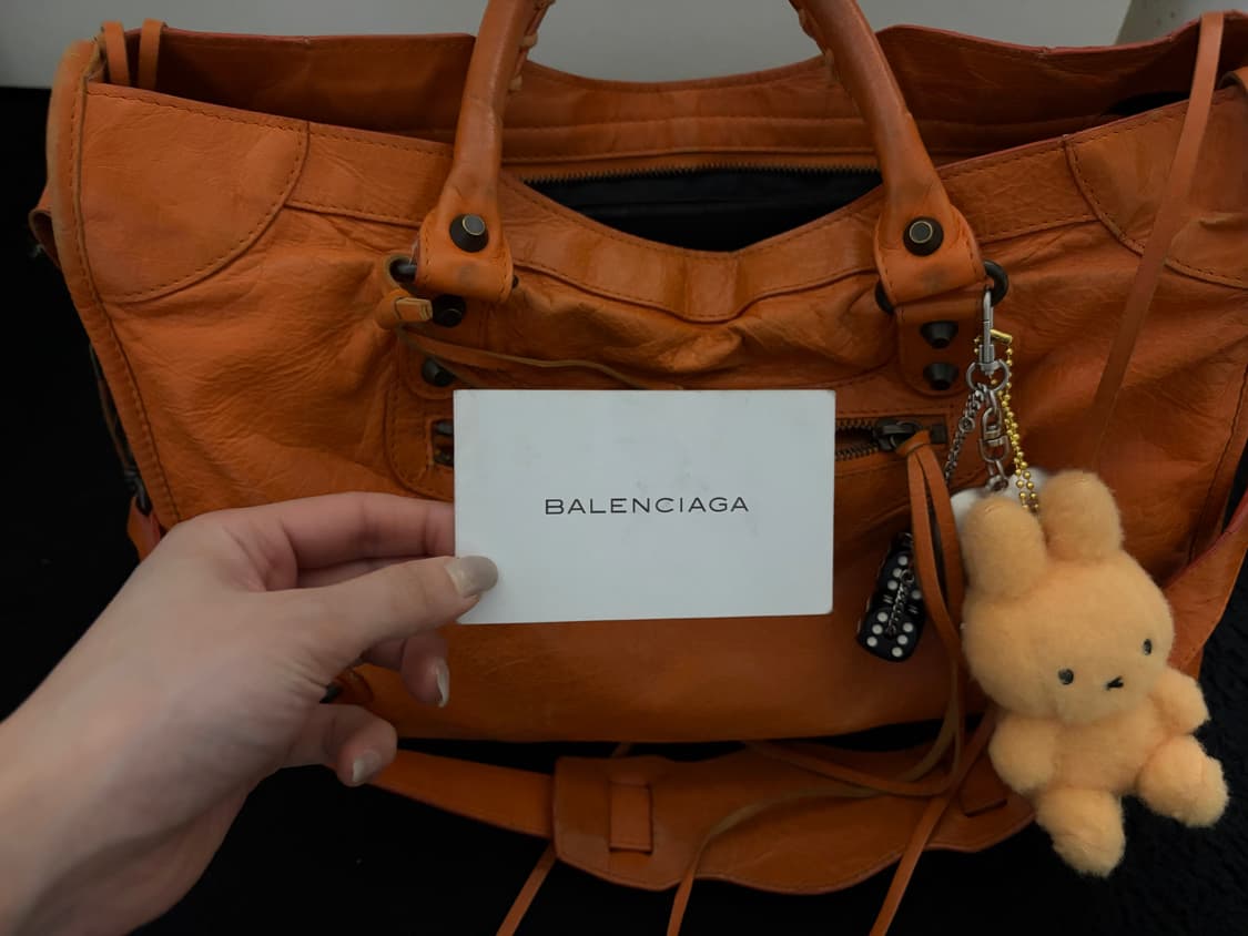 발렌시아가 모터시티백 오렌지M 상품이미지2