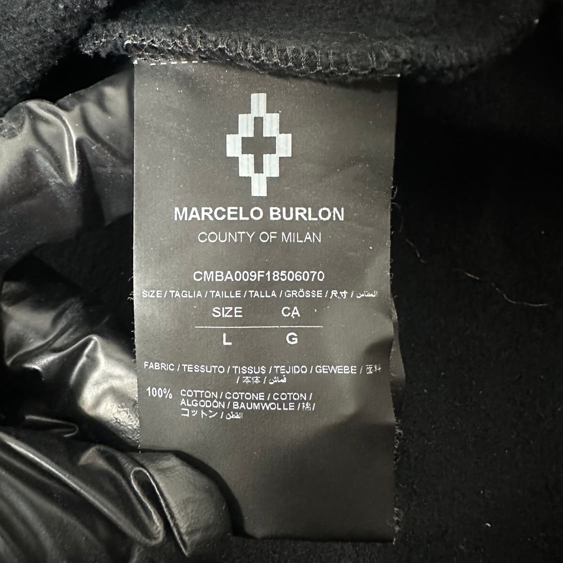 Marcelo Burlon 마르셀로불론 블랙 네버슬립 스웻 L (스트릿) 상품이미지5