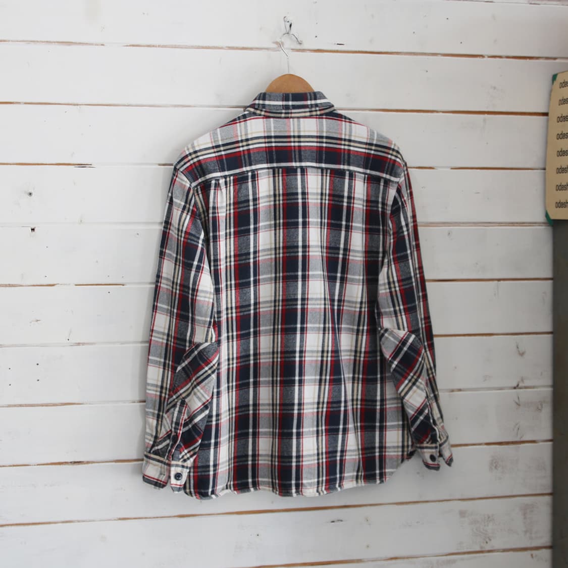 (착용컷) BILLVAN 워크 체크 셔츠 (남성용 98-100) 상품이미지2