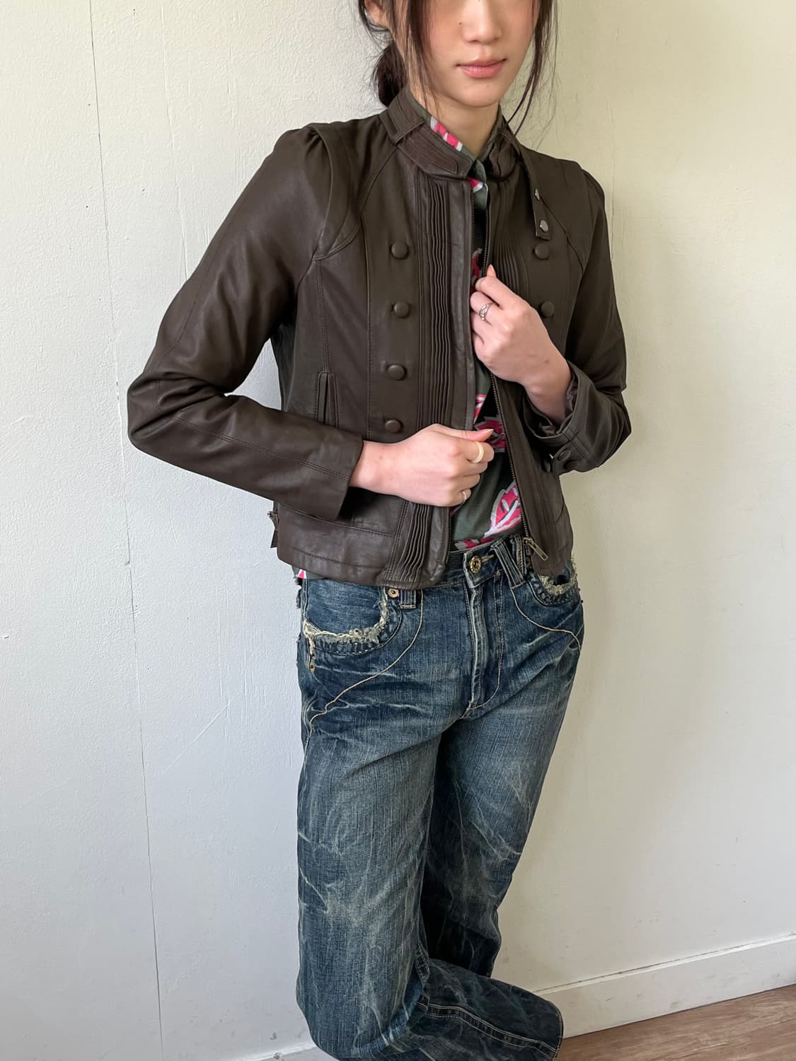 HONG SUNG WAN 나폴레옹 레더자켓 상품이미지5