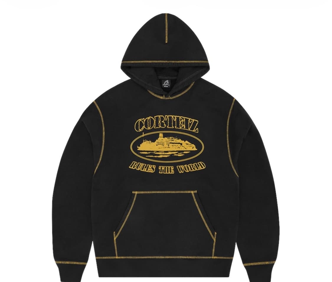 Corteiz 코르테이즈 알카트라즈 콘트라스트 후드 블랙 옐로 상품이미지1