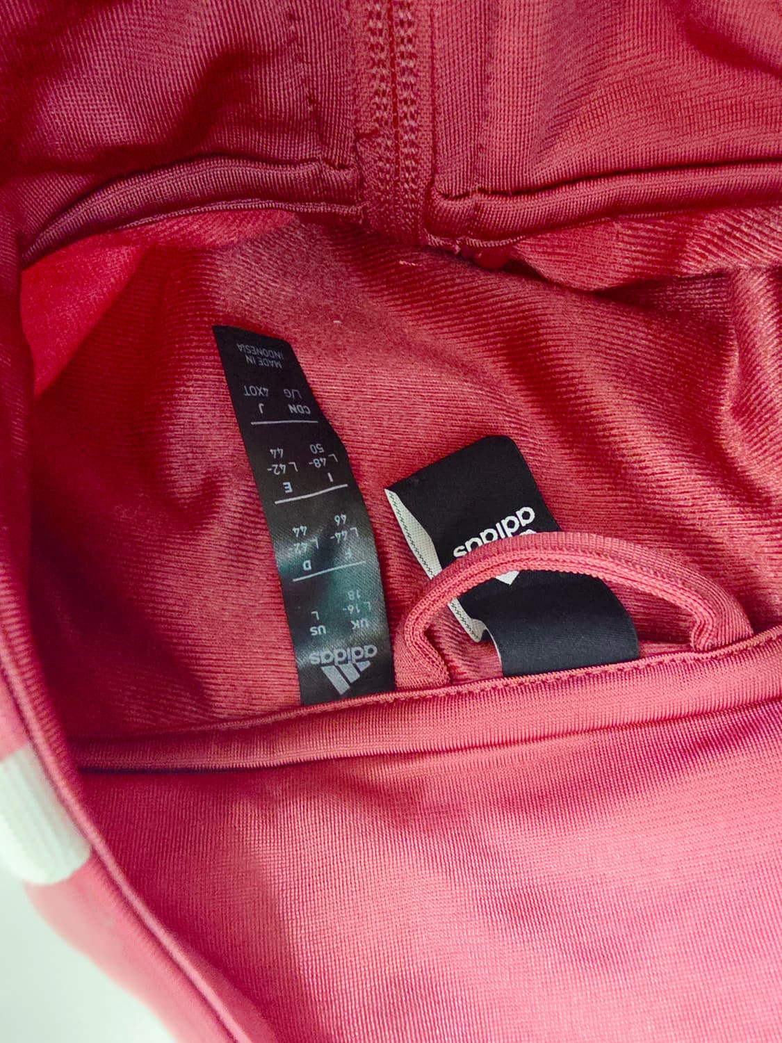 [아디다스] Y2K 마젠타 코발트 핑크 삼선 크롭 트랙탑 져지 여성 L 상품이미지4