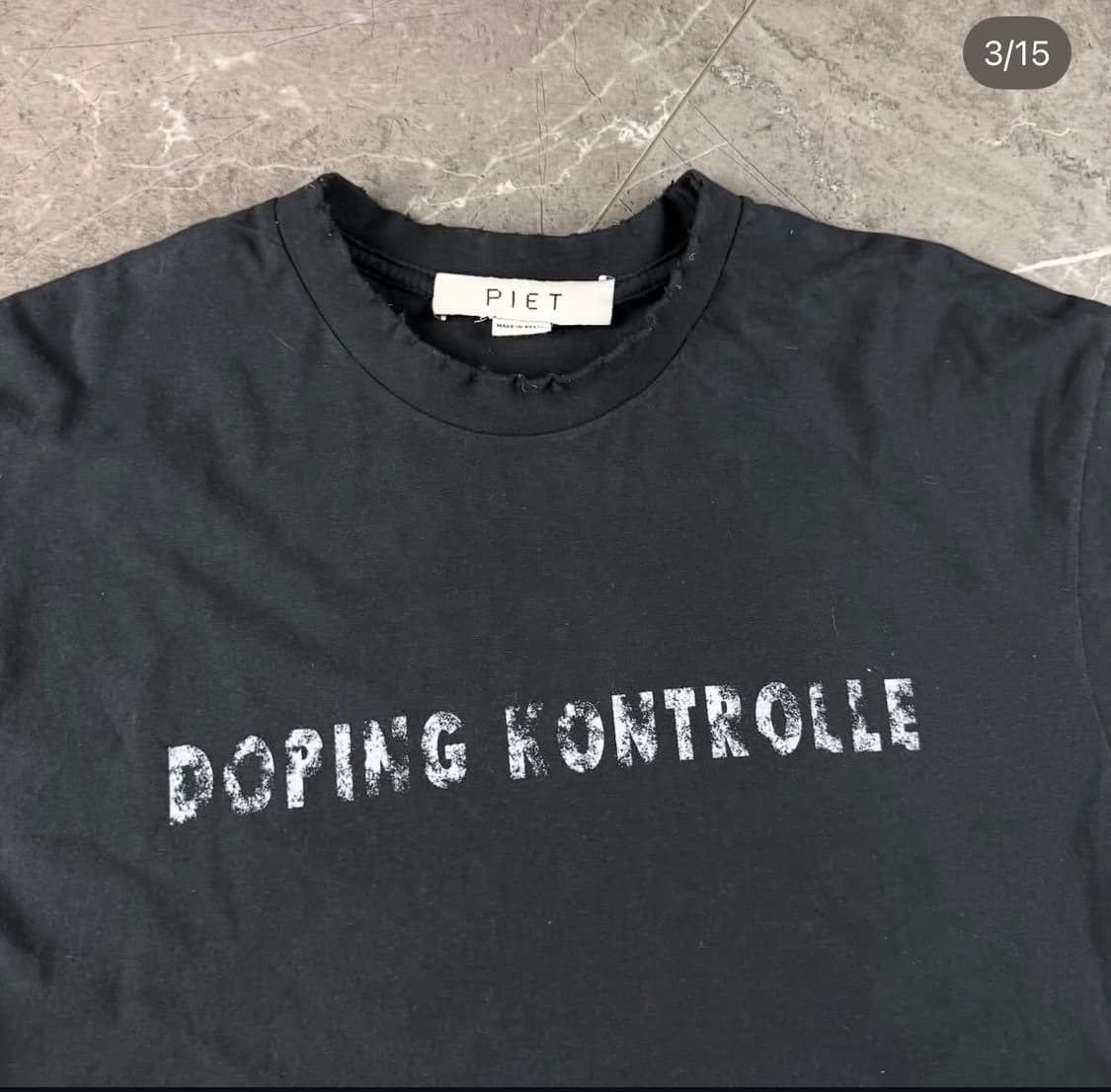 PIET Dopping Kontrolle Raw Edge T-Shirt 상품이미지2