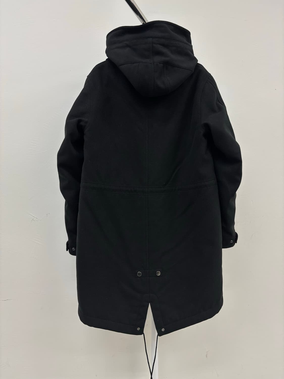 빈티지 블랙 하이넥 투웨이 점퍼 야상 상품이미지8