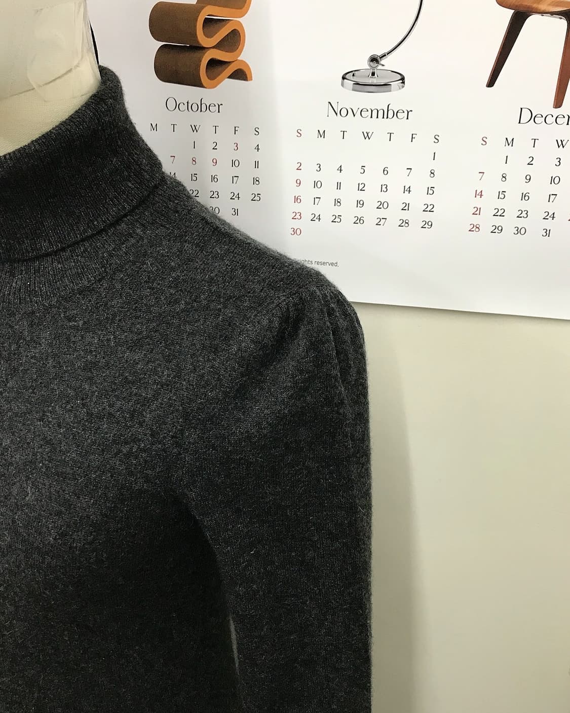 폴로 캐시미어 터틀넥 퍼프 니트 상품이미지8