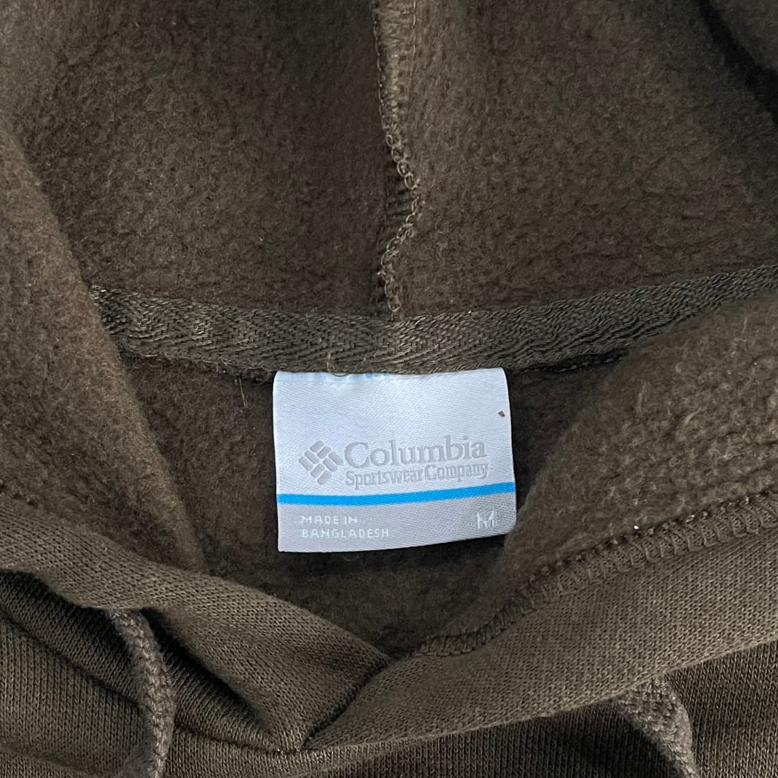 Columbia 콜롬비아 빅로고 카키 후드티 상품이미지5