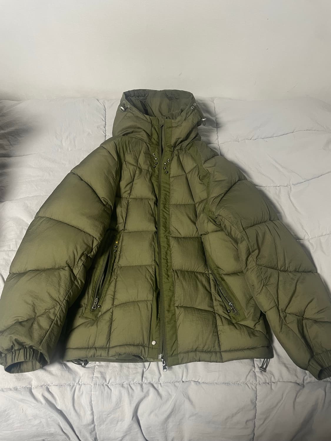 가키하라 패딩 Eve&night rivet hoodie puffer 상품이미지3