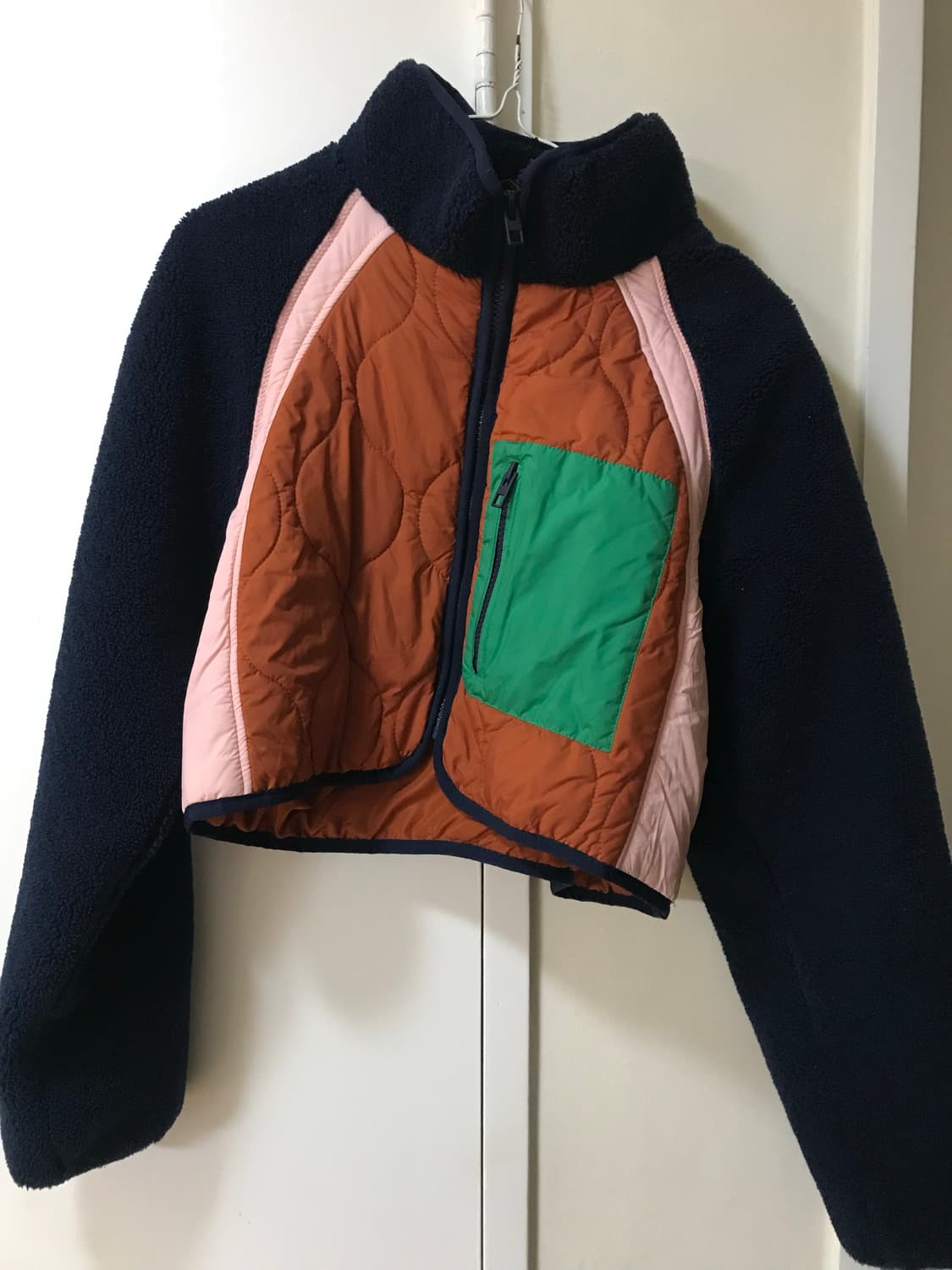 자라 플리스 배색 점퍼 상품이미지1