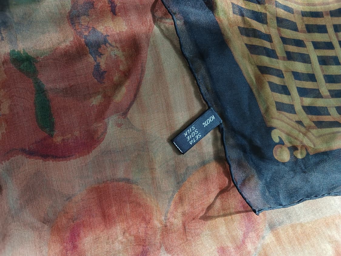 크리스찬 디올 정물화 실크 스카프 상품이미지5