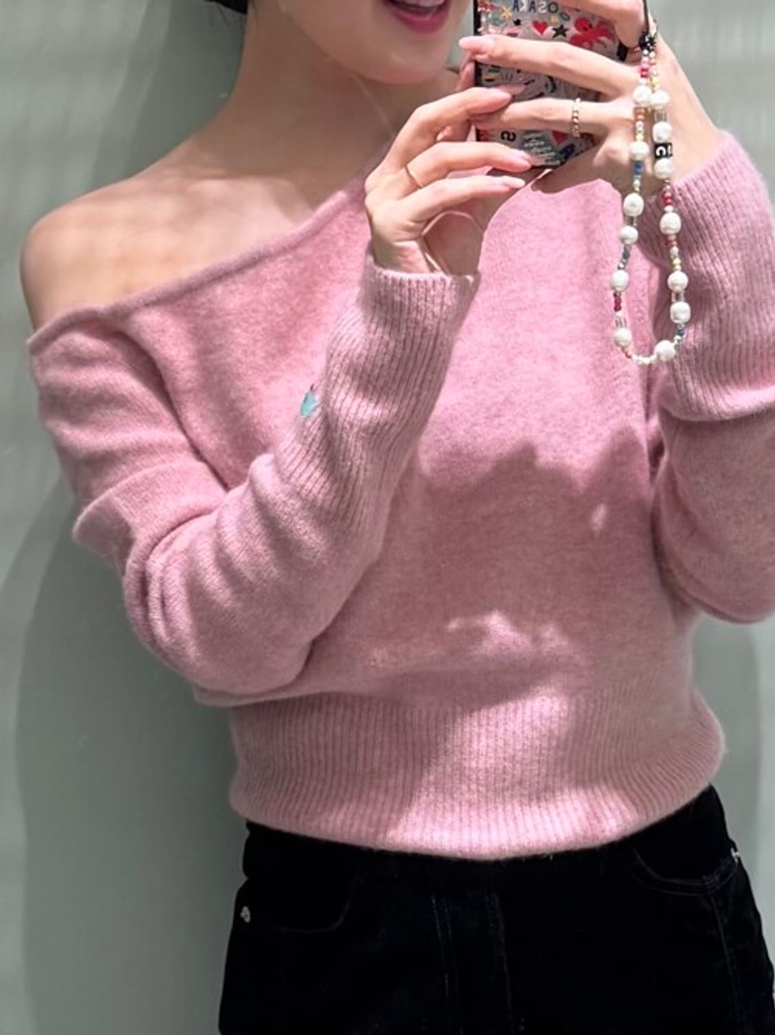 인스턴트펑크 오프숄더 니트 상품이미지3