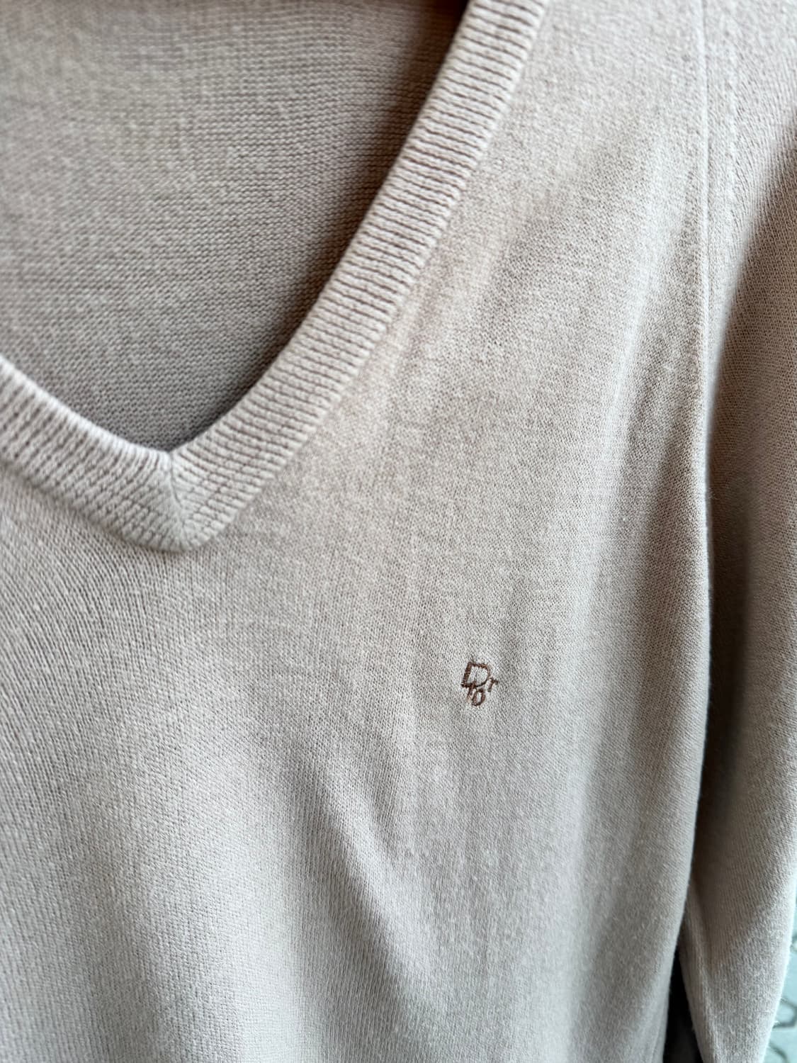 .S/ 크리스찬디올 1990S 로고 브이넥 니트 상품이미지5