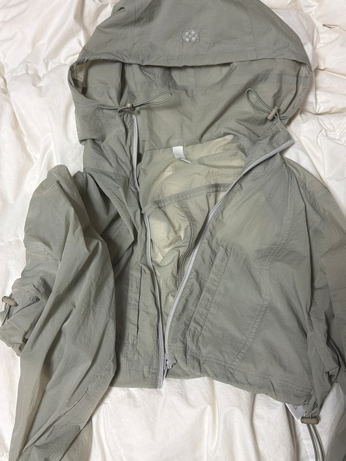 기준 kijun Cropped Hoodie Jumper  Grey 상품이미지3