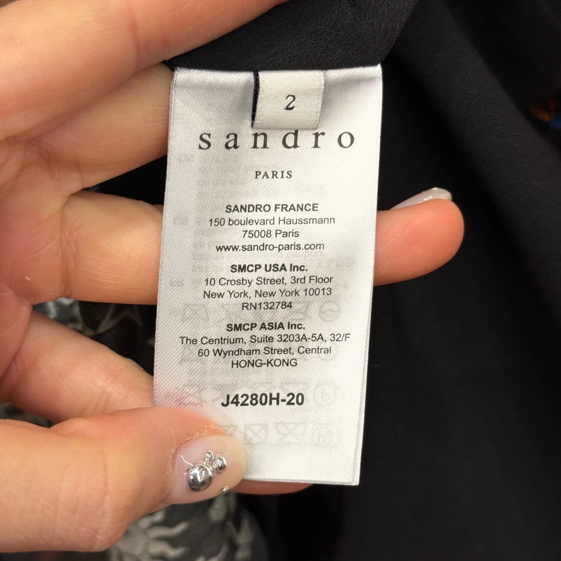 산드로 밴딩 플리츠 롱 스커트 유니크 패턴 프린팅 디테일 블랙 상품이미지8