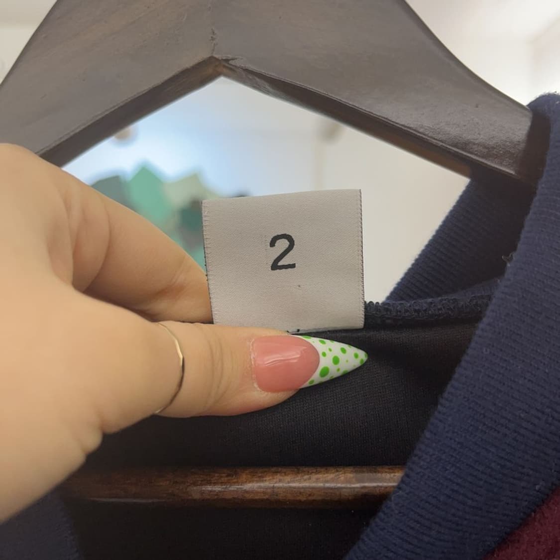 아크메드라비 빈티지 버건디 체커보드 바시티 자켓 2 C08852 상품이미지7