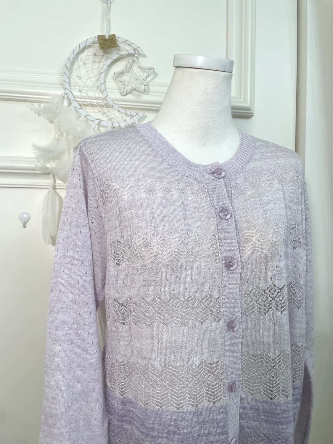 lavender gradation crochet cardigan 상품이미지5
