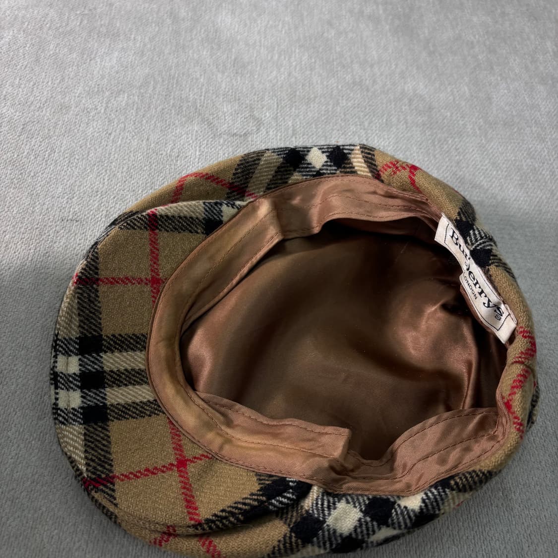 버버리 90s 노바체크 울 헌팅캡 상품이미지3