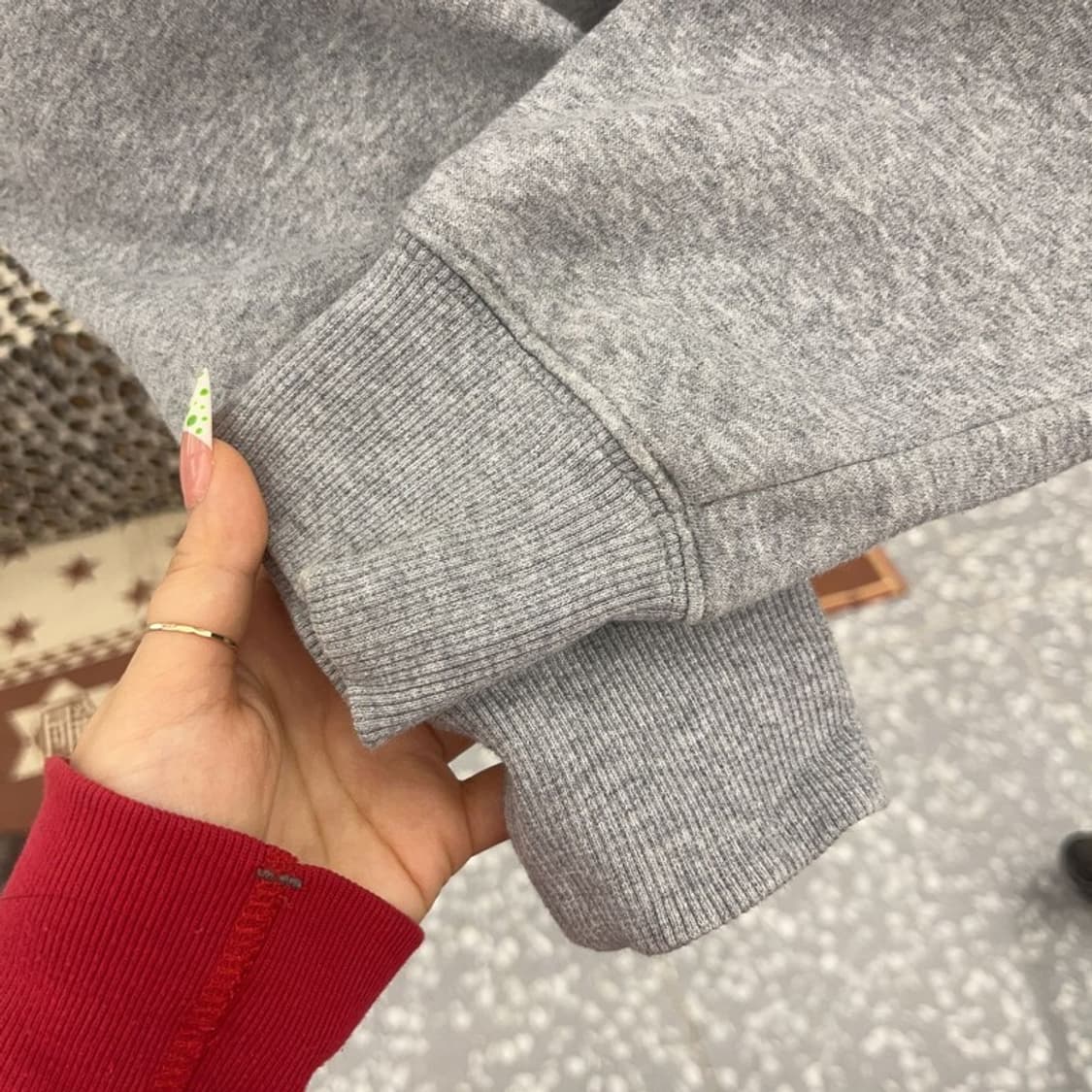 나이키 빈티지 캐주얼 세미오버핏 반집업 크롭 맨투맨 S C09228 상품이미지7