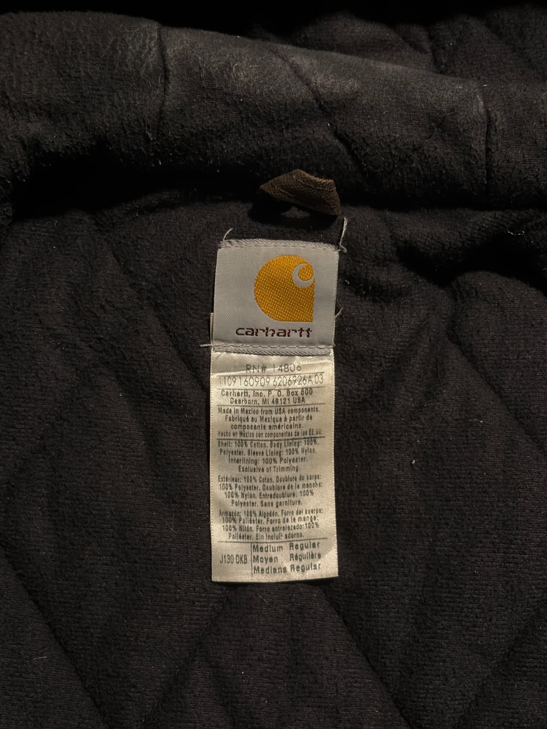 칼하트 액티브 J130 DKB M/R 상품이미지6