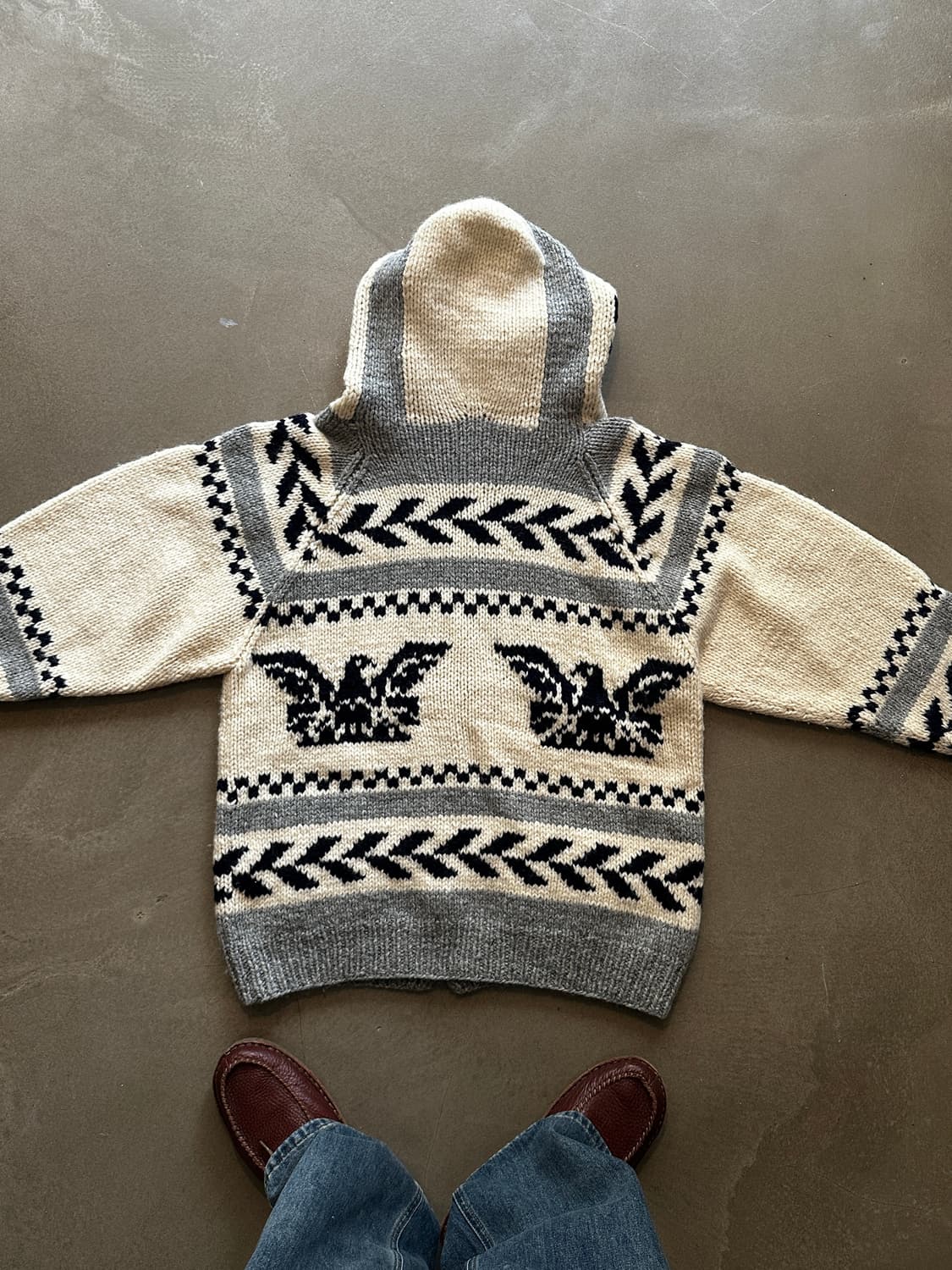 이글 코위찬 니트 후드 집업 상품이미지3