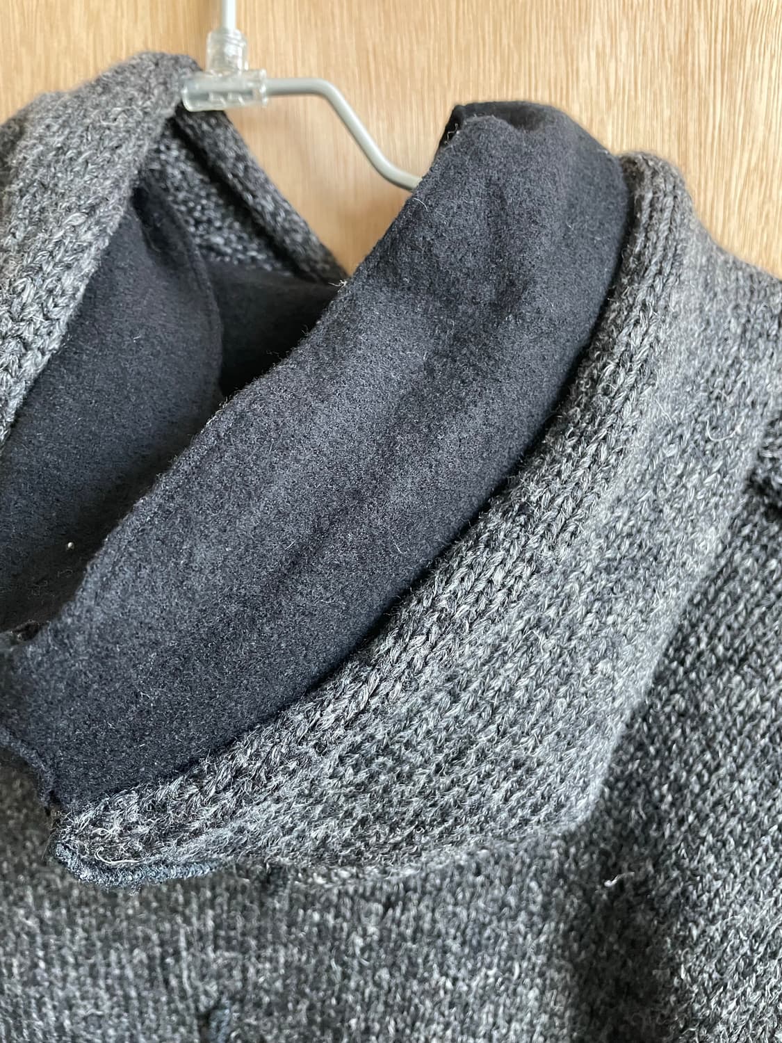 트랜짓 더블 레이어 니트 코트 상품이미지3