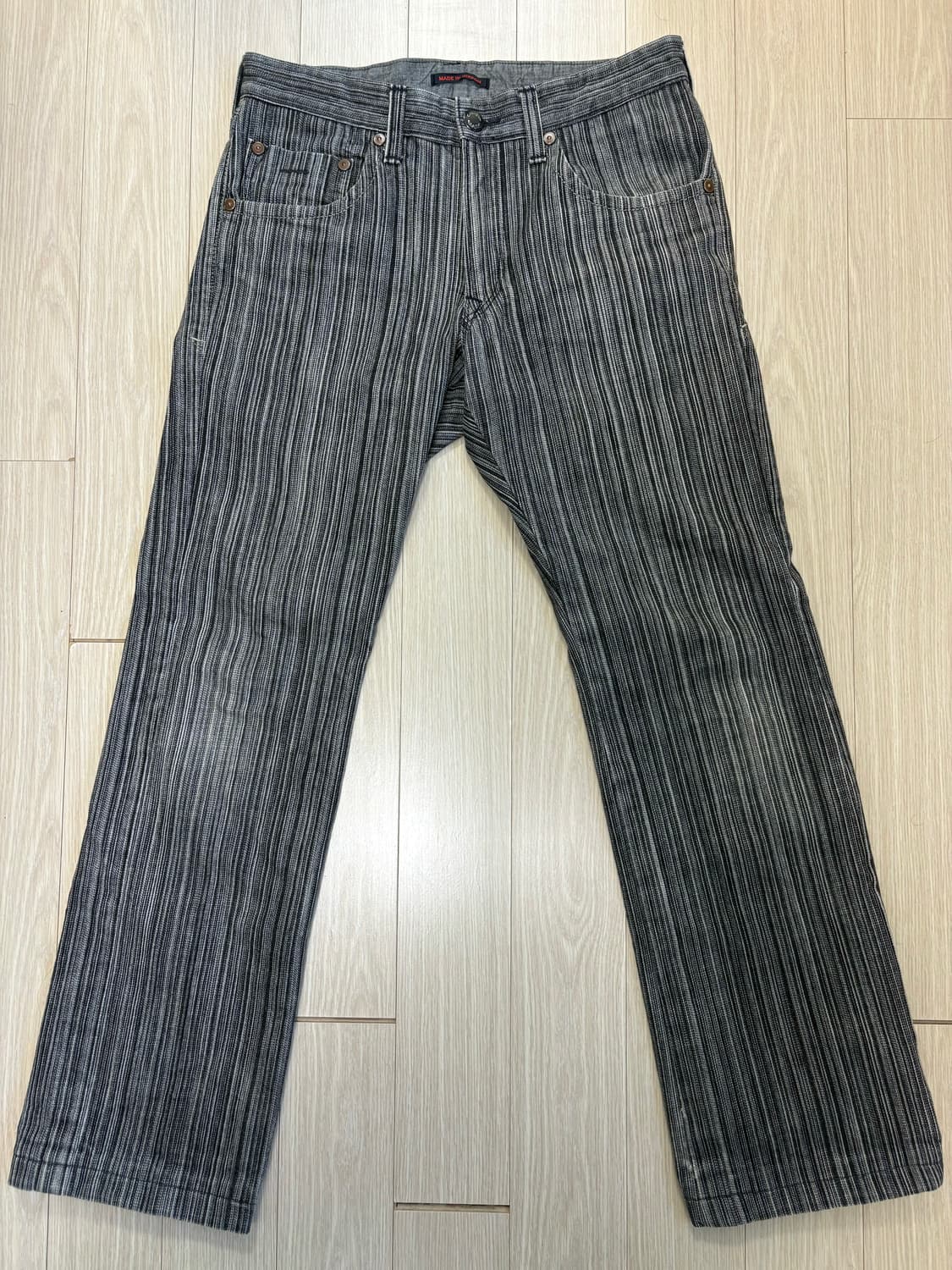 blue way 스트라이프 데님 진 상품이미지1