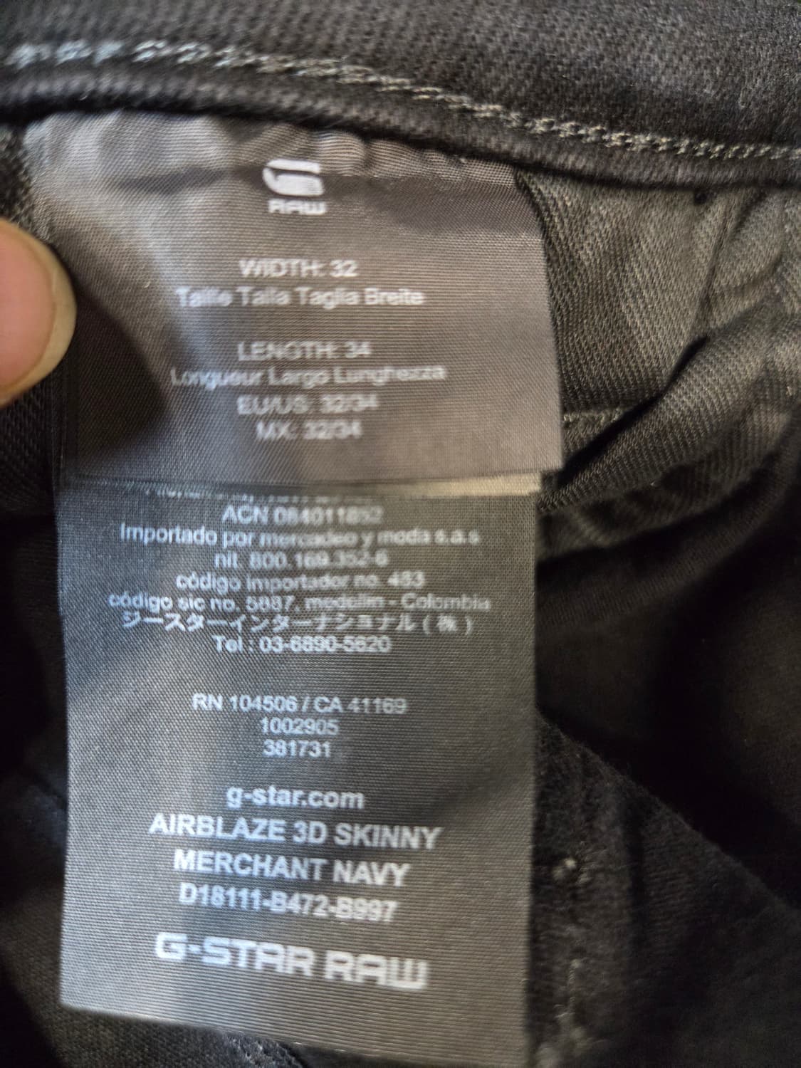 (특별할인)G-Star블랙 워크웨어 데님 팬츠(W32/L34) 상품이미지9