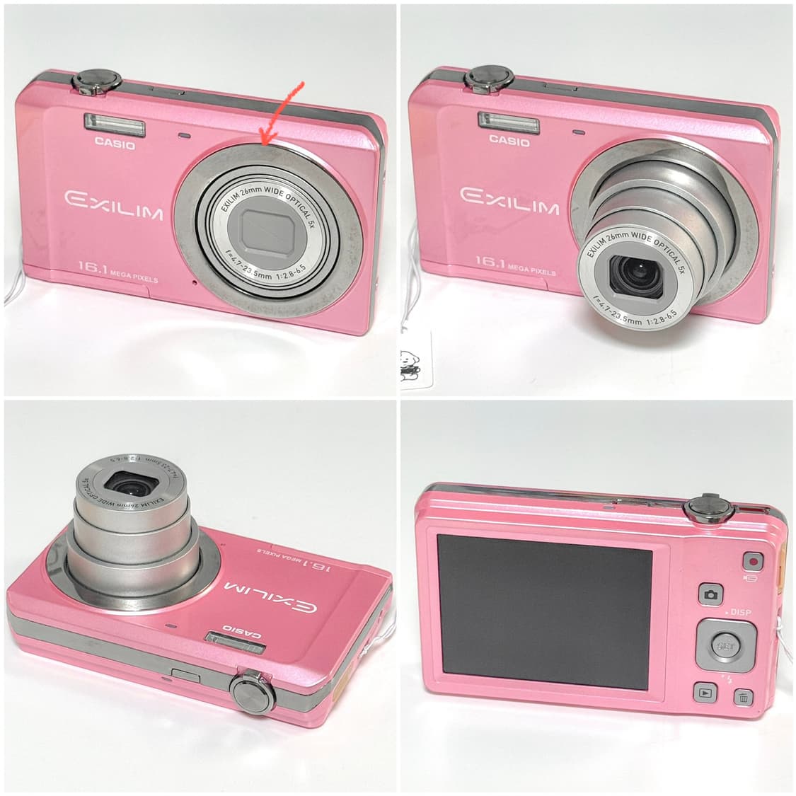 카시오 엑슬림 ZS6 베이비핑크 빈티지디카 상품이미지3