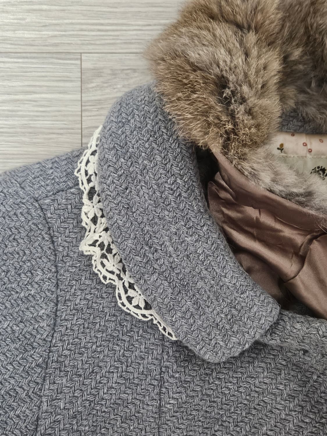 어스 뮤직 그레이 코트 / 모리 / 히메 갸루 상품이미지2