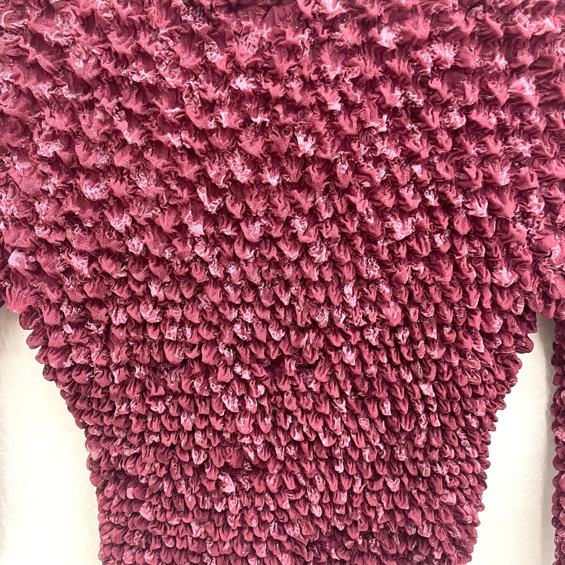 mulberry crinkle pleated boat neck Top 상품이미지2