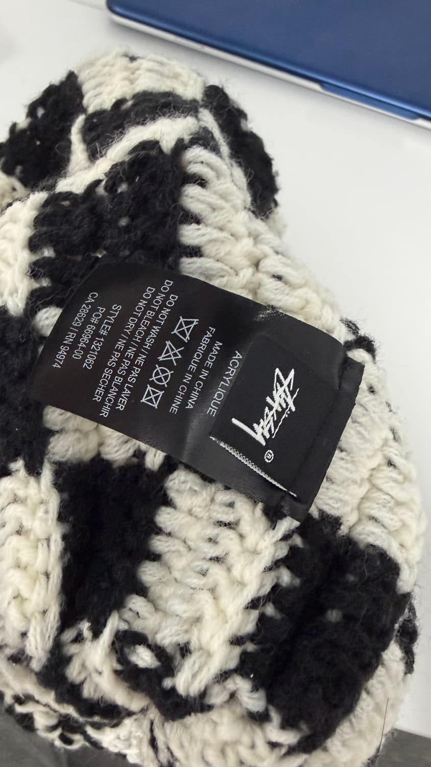 스투시 크로셰 체커 비니 상품이미지3