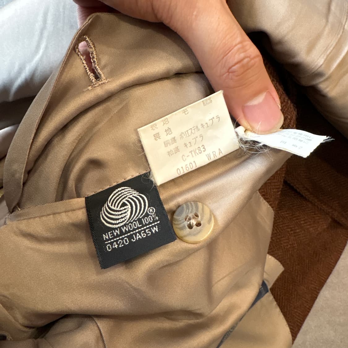 버버리 정품 브라운 울 블레이저 자켓  상품이미지8