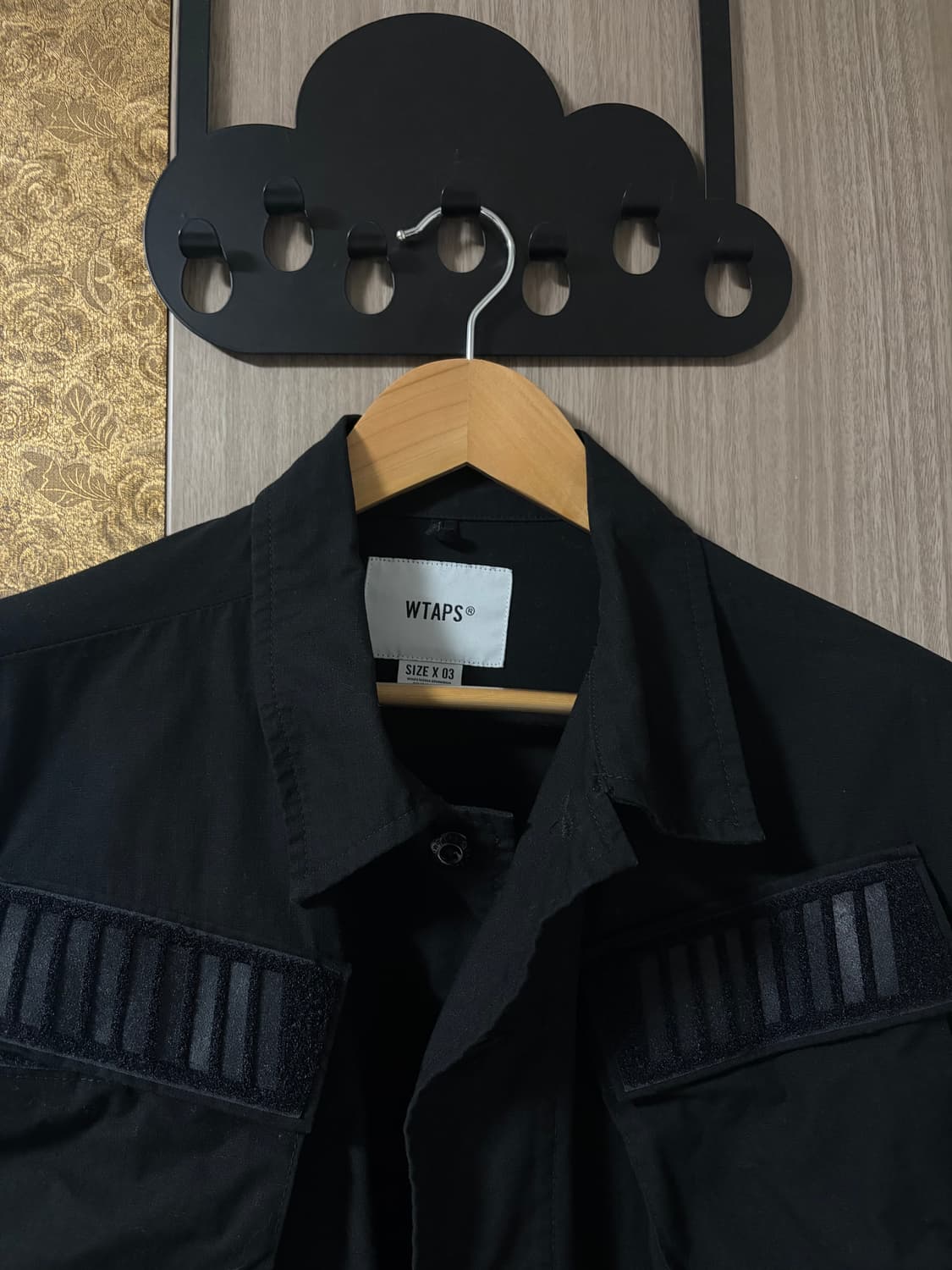 더블탭스 19aw 모듈라셔츠 블랙 03 상품이미지3