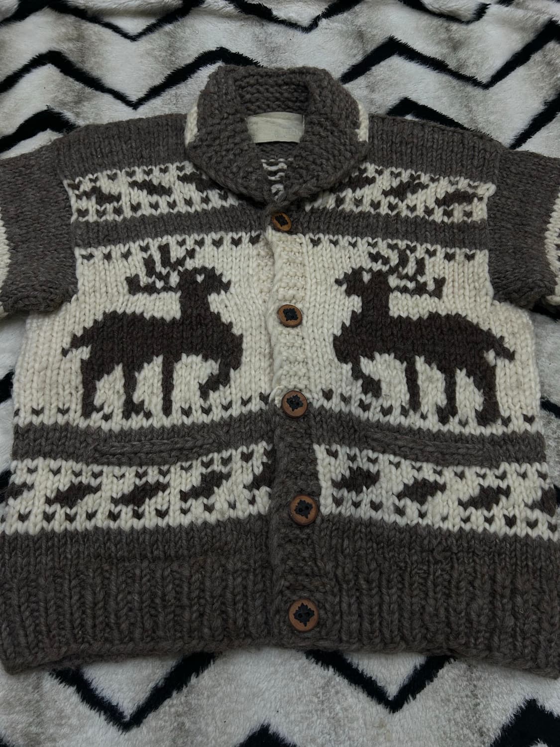 [실측XL]Reindeer Canada 숄카라 코위찬 상품이미지3