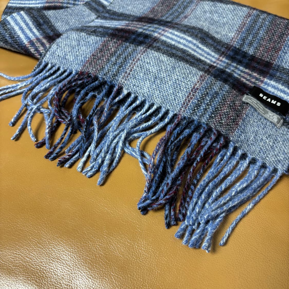 Beams 빔즈 플레이드 체크 머플러 목도리 (Plaid Check) 상품이미지4