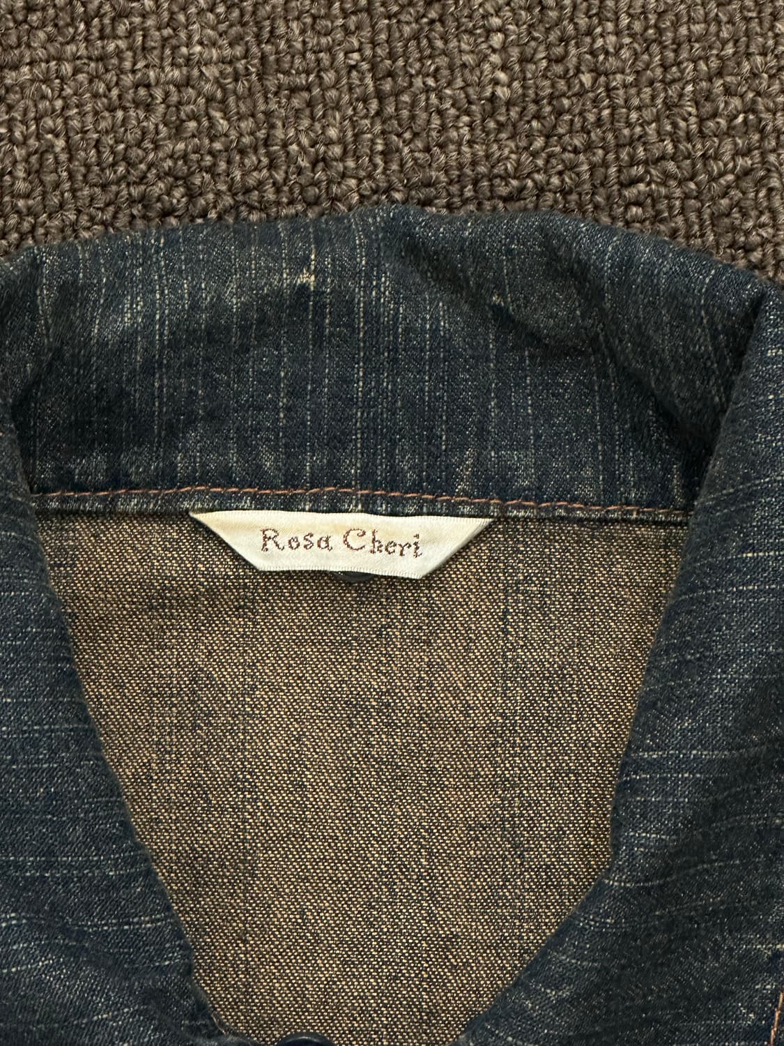 M)재패니즈 빈티지 여성 프릴 디테일 중청 데님자켓 상품이미지3