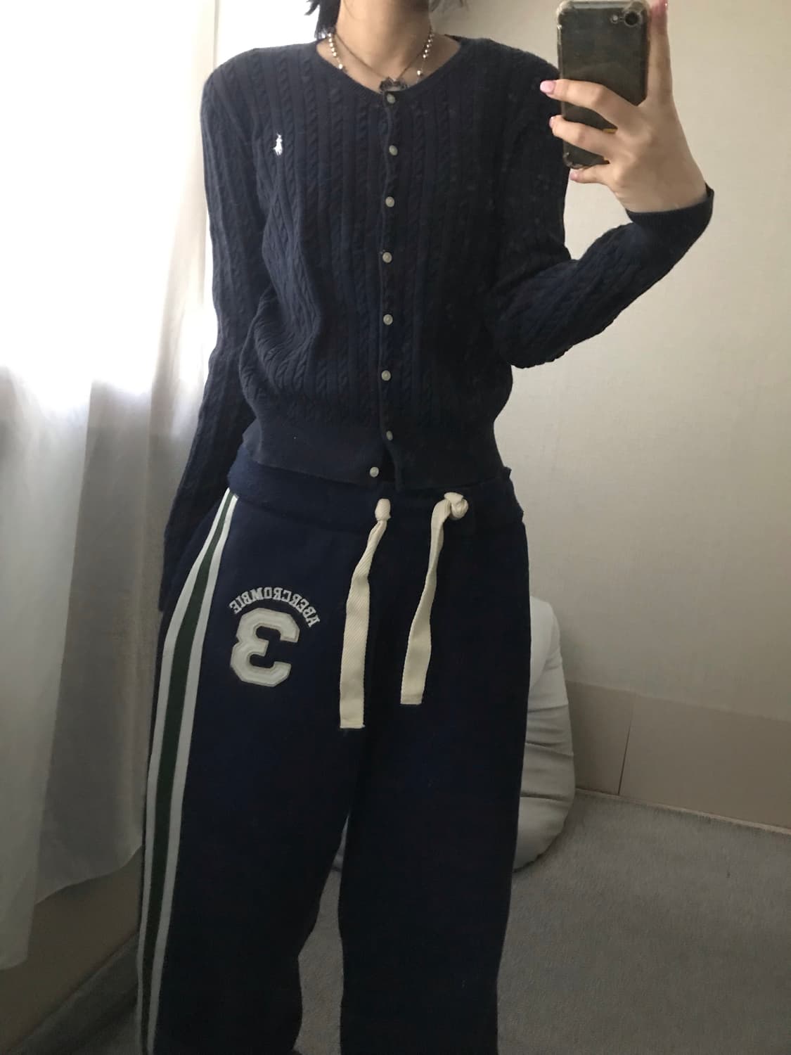 폴로 네이비 케이블 가디건 상품이미지3