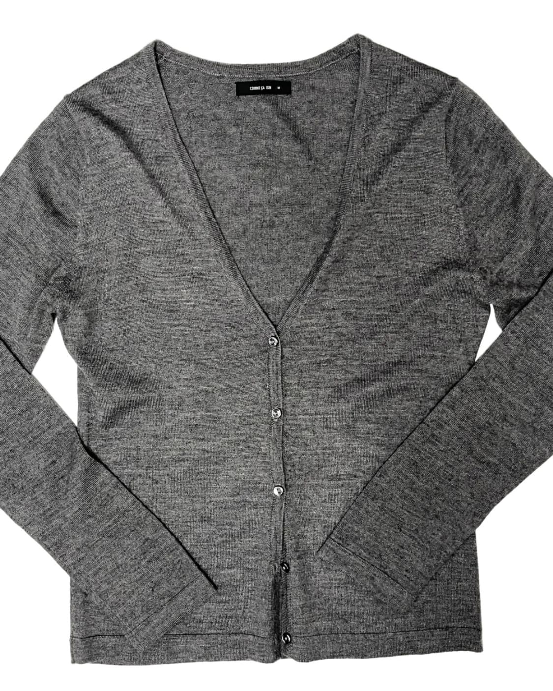 V neck gray cardigan 상품이미지3