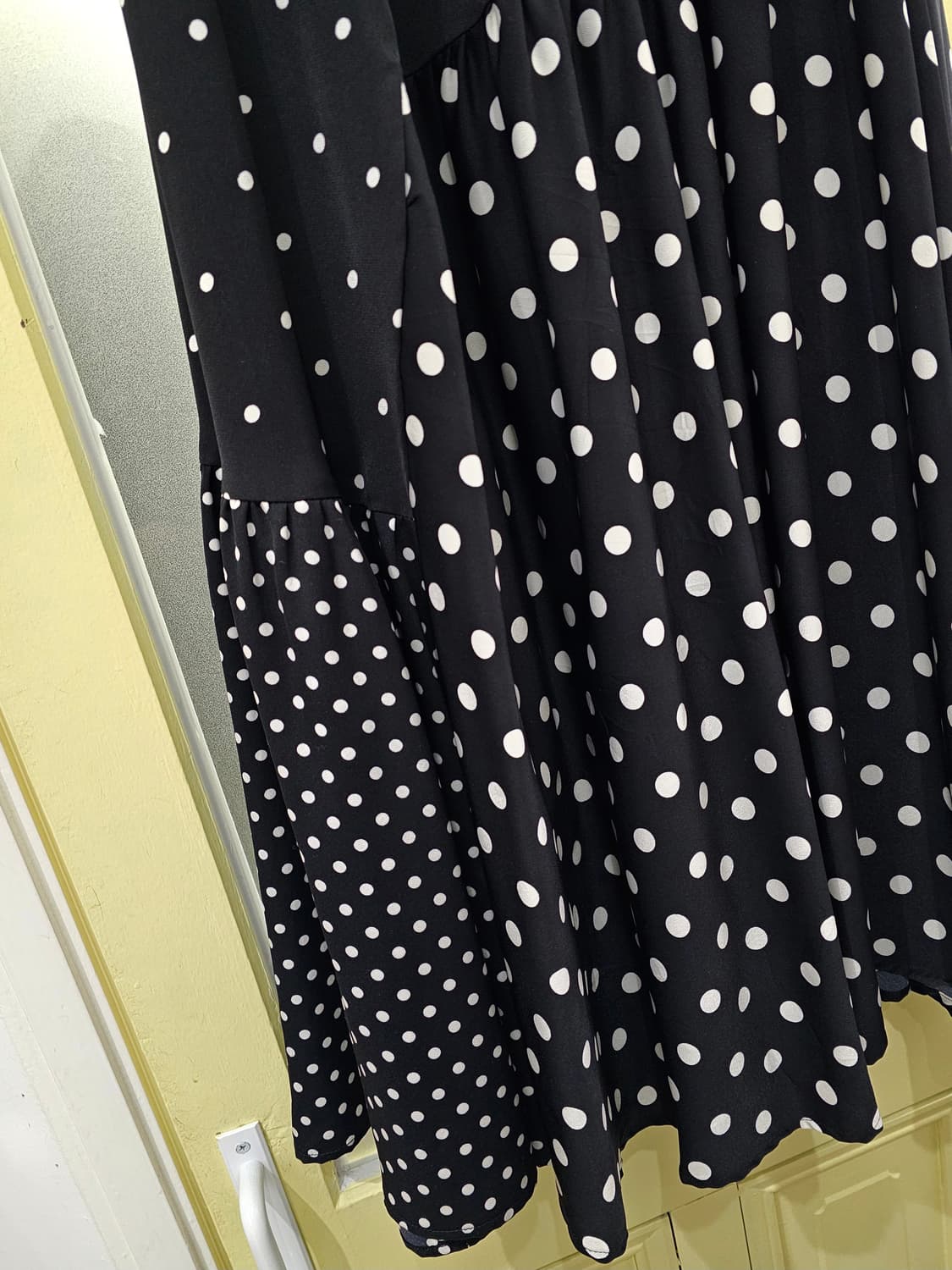 Beardsley 도트 밴딩 절개 롱스커트 상품이미지6