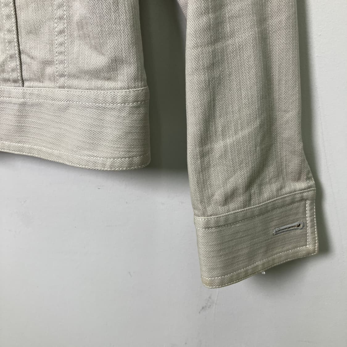 꾸레쥬 21 아이보리 데님 숏 자켓 트러커 상품이미지5