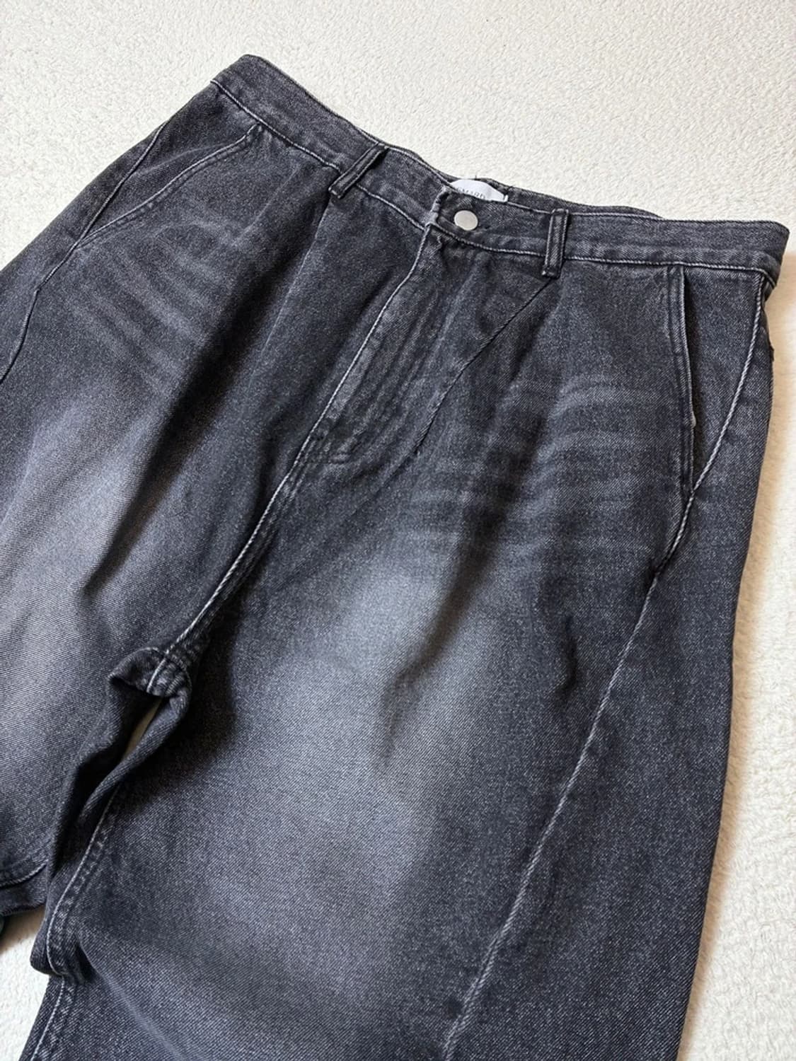 르마드 23FW 핀턱 로우컷 와이드 데님 팬츠 PN7592 상품이미지2