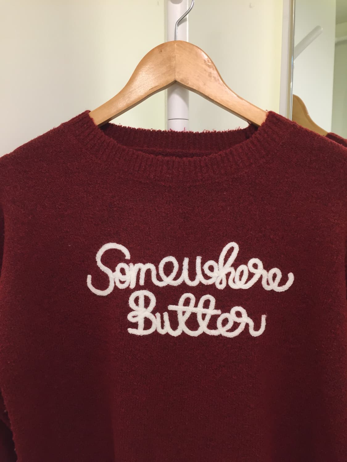 여성 빈티지 레터링 니트 100 상품이미지4